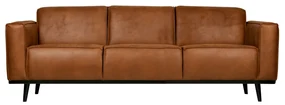BePureHome Statement Retro 3-zits Bank Ecoleer Cognac