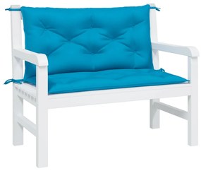 vidaXL Kussen voor schommelstoel 100 cm stof lichtblauw