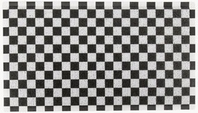 Wasbare deurmat Black Check