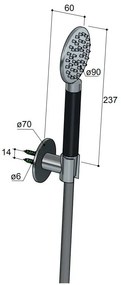 Hotbath Cobber Handdouche Wit Mat M444