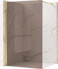 Walk-in douchewand Rea Flexi Brown / Gold 80