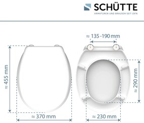 Schutte Miles toiletzitting duroplast wit glans