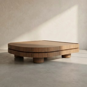 Design Salontafel Walnoot - 122 X 122cm.