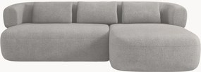 Bouclé hoekbank Jenny (3-zits)