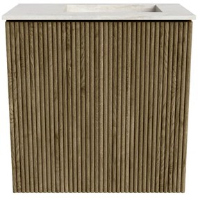 Mondiaz Joya DLux 40cm toiletmeubel dusk met wastafel faye rechts zonder kraangat ostra