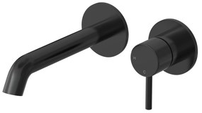 Hotbath Buddy inbouw wastafelkraan 18cm geborsteld zwart PVD