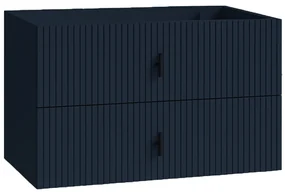 Muebles Raya onderkast ribbelfront 100cm met 2 softclose lades marine blauw
