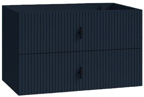 Muebles Raya onderkast ribbelfront 100cm met 2 softclose lades marine blauw