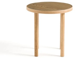 Bijzettafel in eik en glas, Evergreen