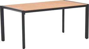 Garden Impressions Kasper tuintafel 160x84xH72 cm - donker grijs - teak look