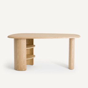 Organisch bureau met tafelblad in eikenfineer, Smith
