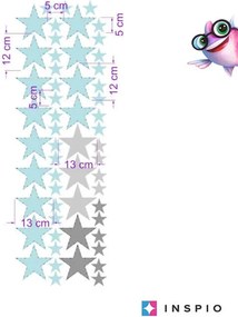 INSPIO Muursticker - Mint sterren