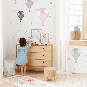 INSPIO Kinder muursticker - Zelfklevende ballonnen in Noorse stijl
