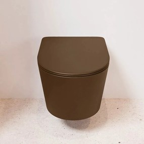 Mondiaz Lavie toiletpot randloos met softclose zitting rust