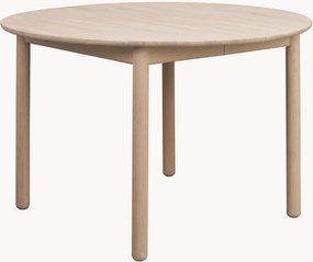 Uitschuifbare ronde eettafel Derrymore van eikenhout, Ø 120 cm