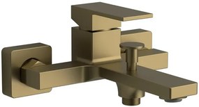 Sapho Cubemix thermostatische badkraan goud mat