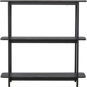 Openkast Met Drie Planken Zwart - 120x40x120cm.
