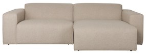 Zuiver Milka Cappuccino Kleine Bank Met Chaise Longue Rechts Cappuccino