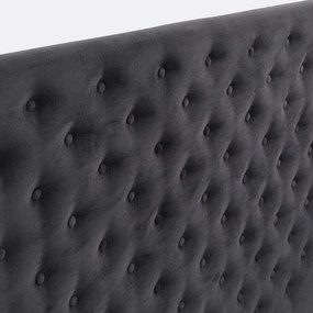 Gecapitonneerd hoofdbord in fluweel Jédéo