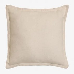 Vierkant Kussen 40x40 Cm Van Kerpen-katoen Beige – Crème - Sklum