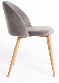 Set 4 fluwelen Vint Stoelen