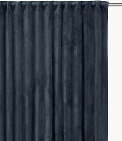 Fluwelen dim-out multibandgordijnen Estelle, 2-delig, B 135 cm