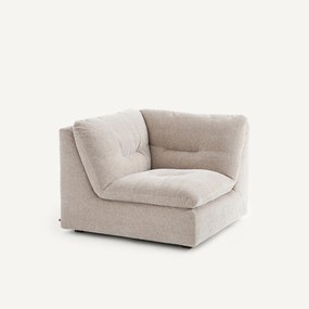 Modulaire 90° hoek in chenille fluweel, GIULIANO