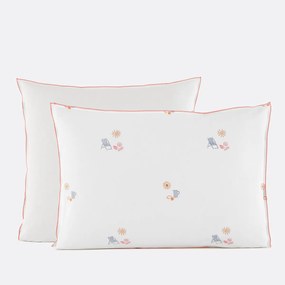 Vintage geborduurd katoenen kussensloop, SOMERO