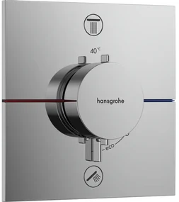 Hansgrohe Showerselect Comfort E thermostaat inbouw voor 2 functies chroom 15572000