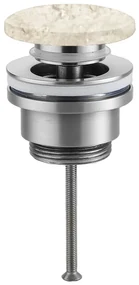 Saniclear White Travertin afvoerplug