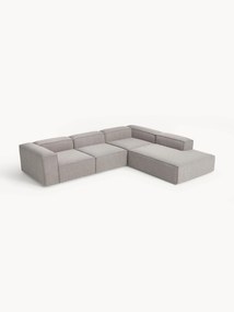 Bouclé modulaire hoekbank Lennon (4-zits)