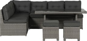 Garden Impressions Lapa lounge dining set 5-delig - grijs