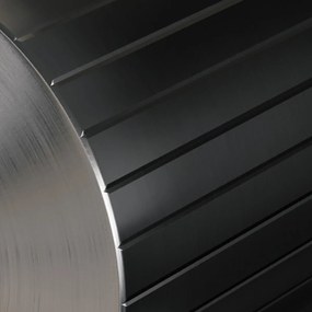 Brauer Stripe inbouw wastafelkraan ColdStart met gebogen uitloop en afdekplaat model A1 gunmetal geborsteld PVD