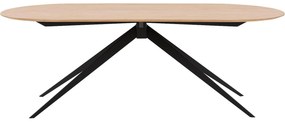 Goossens Excellent Eettafel Uniek, Semi rond 180 x 100 cm