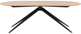 Goossens Excellent Eettafel Floyd, Semi rond 180 x 100 cm