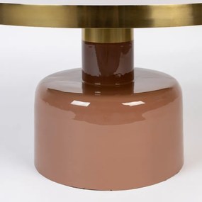 Zuiver Glam Roze Salontafel Met Goud - 60 X 60cm.