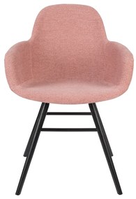Zuiver Albert Kuip Soft Gestoffeerde Kuipstoel Met Arm Roze