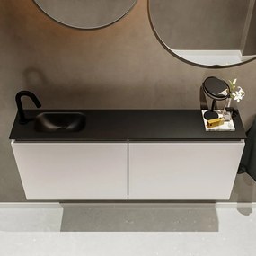 Mondiaz Ture 120cm toiletmeubel linen met wastafel urban links 1 kraangat