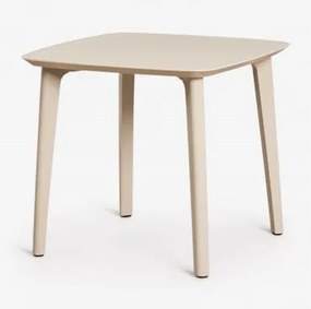 Tuinvierkante Tafel 85x85 Cm Van Polypropyleen Scand Tapioca Beige - Sklum