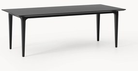 Eettafel Archie van mangohout in zwart, in verschillende formaten