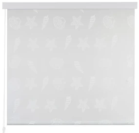 vidaXL Rolgordijn voor douche 140x240 cm zeester