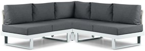 Hoek loungeset 5 personen Aluminium Wit Lifestyle Garden Furniture Lorenzo