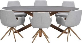 Garden Impressions Amalia tuinset draaibaar 7-delig - Scot tuintafel 230x115 cm