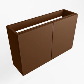 Mondiaz FOWY fonteinonderkast - 70x22x50cm - 2 deuren - push to open - softclose - Rust FOWYTO70Rus2D