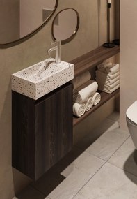 Fontana Terrazzo toiletmeubel kasteel bruin