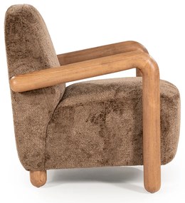 By-Boo Retrova Fauteuil Met Hout Bruin