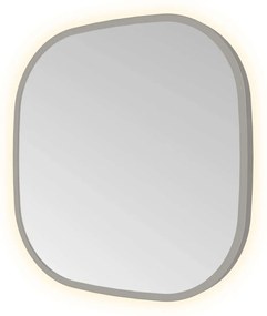 Hotbath &More Contour spiegel deens ovaal 40x40cm geborsteld gunmetal PVD