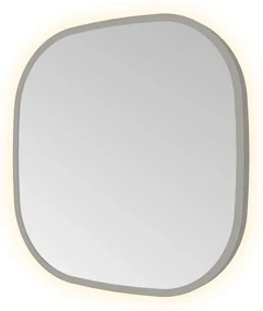 Hotbath &More Contour spiegel deens ovaal 40x40cm geborsteld gunmetal PVD