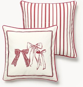 Designer omkeerbare kerstkussenhoes Clarette van Agathe Marty
