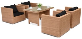 Roma Premium 4 Tuinpunt honing technorattan tuinmeubelen